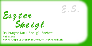 eszter speigl business card